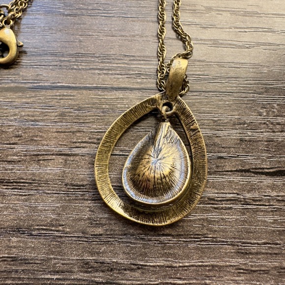 Avon Blissful Blues Drop Pendant Gift Set Vintage Style 2011 Art Deco Boho - Picture 6 of 11